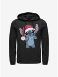 Disney Lilo & Stitch Santa Hat Hoodie, BLACK, hi-res