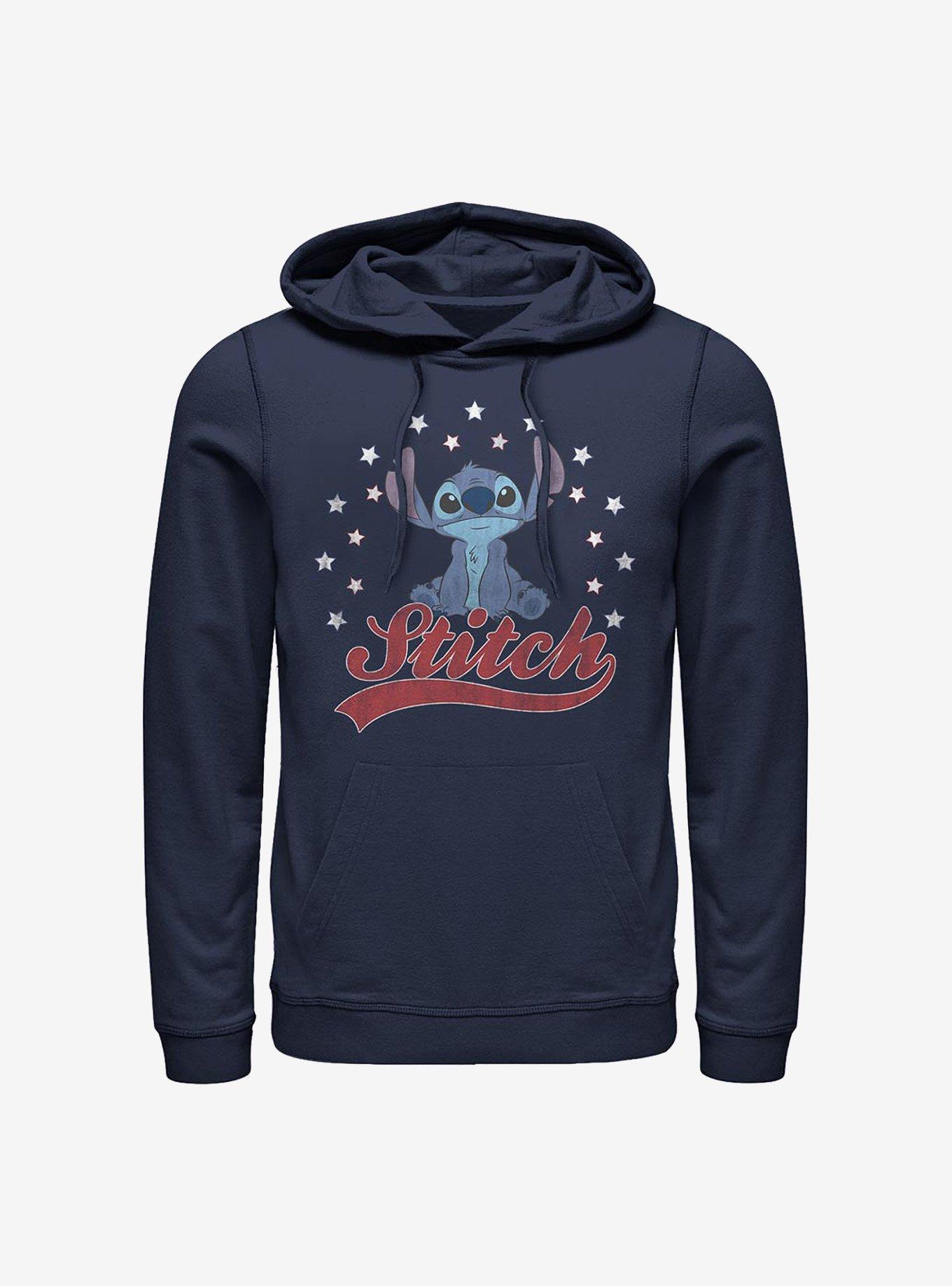 Disney Lilo & Stitch Star Banner Hoodie, NAVY, hi-res