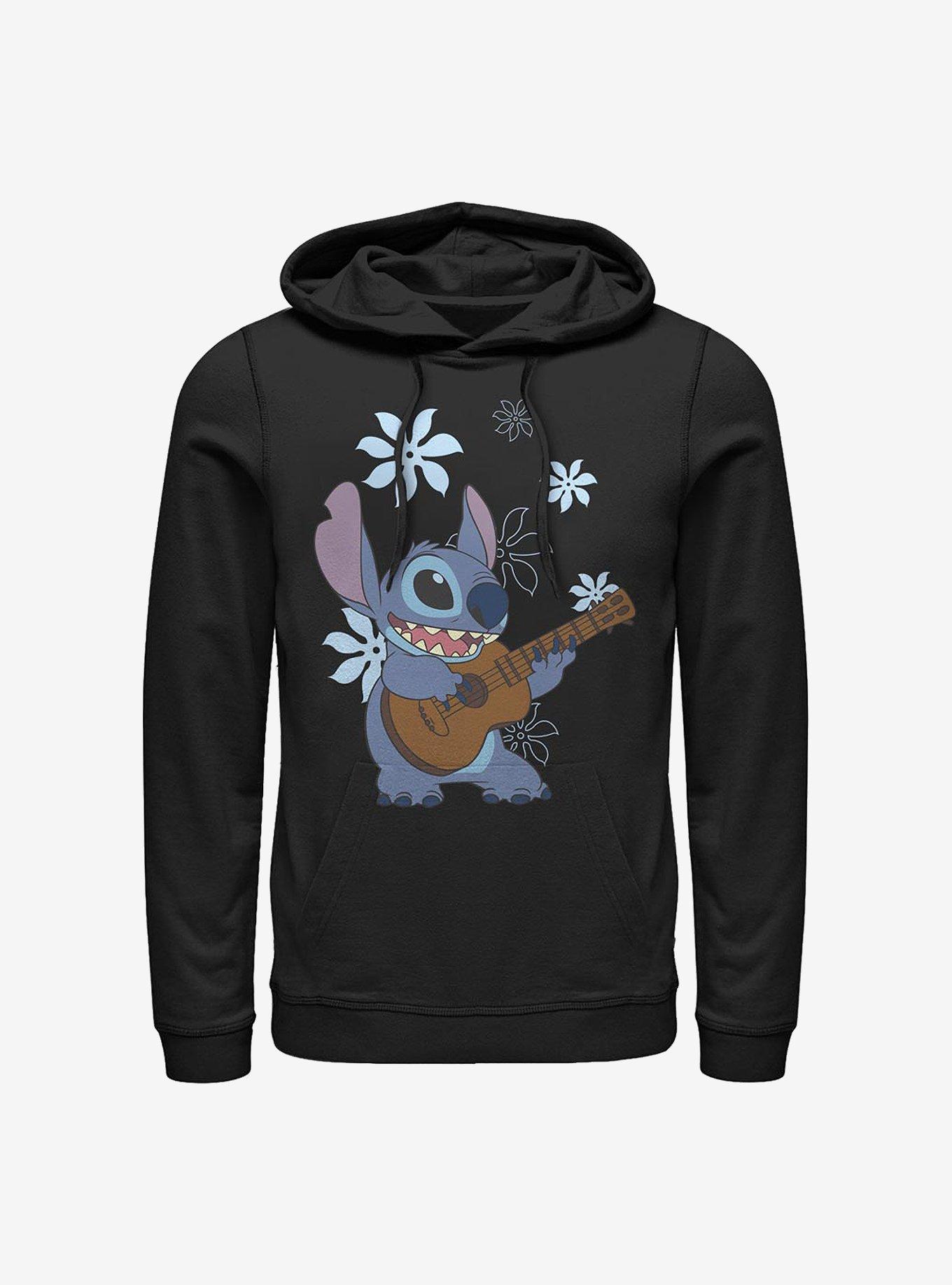 Disney Lilo & Stitch Stitch Flowers Hoodie, , hi-res