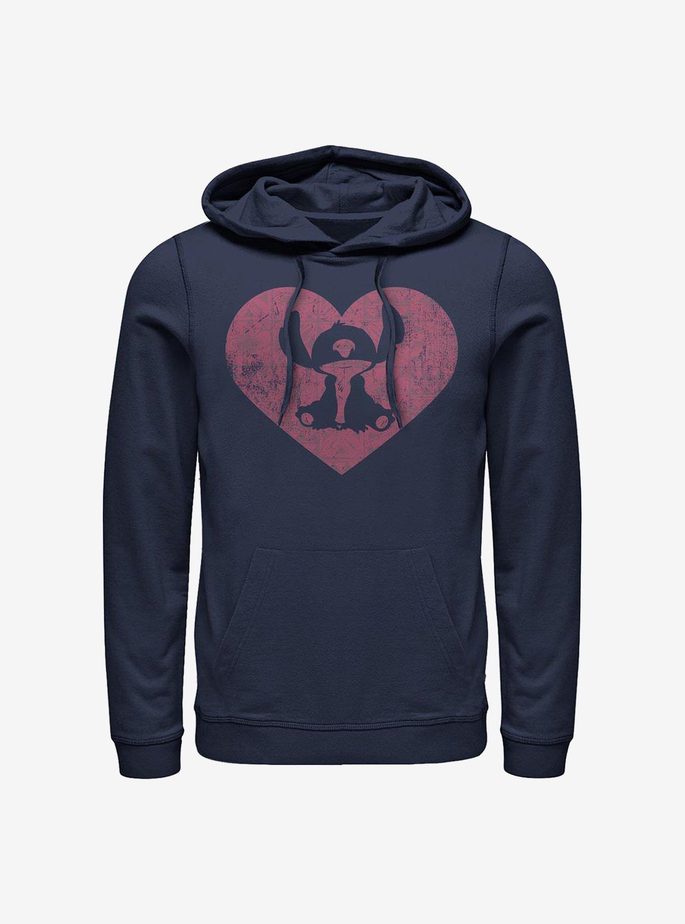 Disney Lilo & Stitch Heart Hoodie, NAVY, hi-res