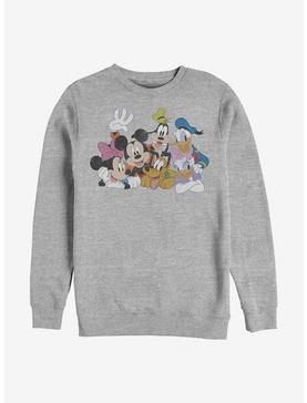 Disney Mickey Mouse And Friends Group Crew Sweatshirt, , hi-res