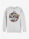 Disney Mickey Mouse And Friends Retro Crew Sweatshirt, WHITE, hi-res