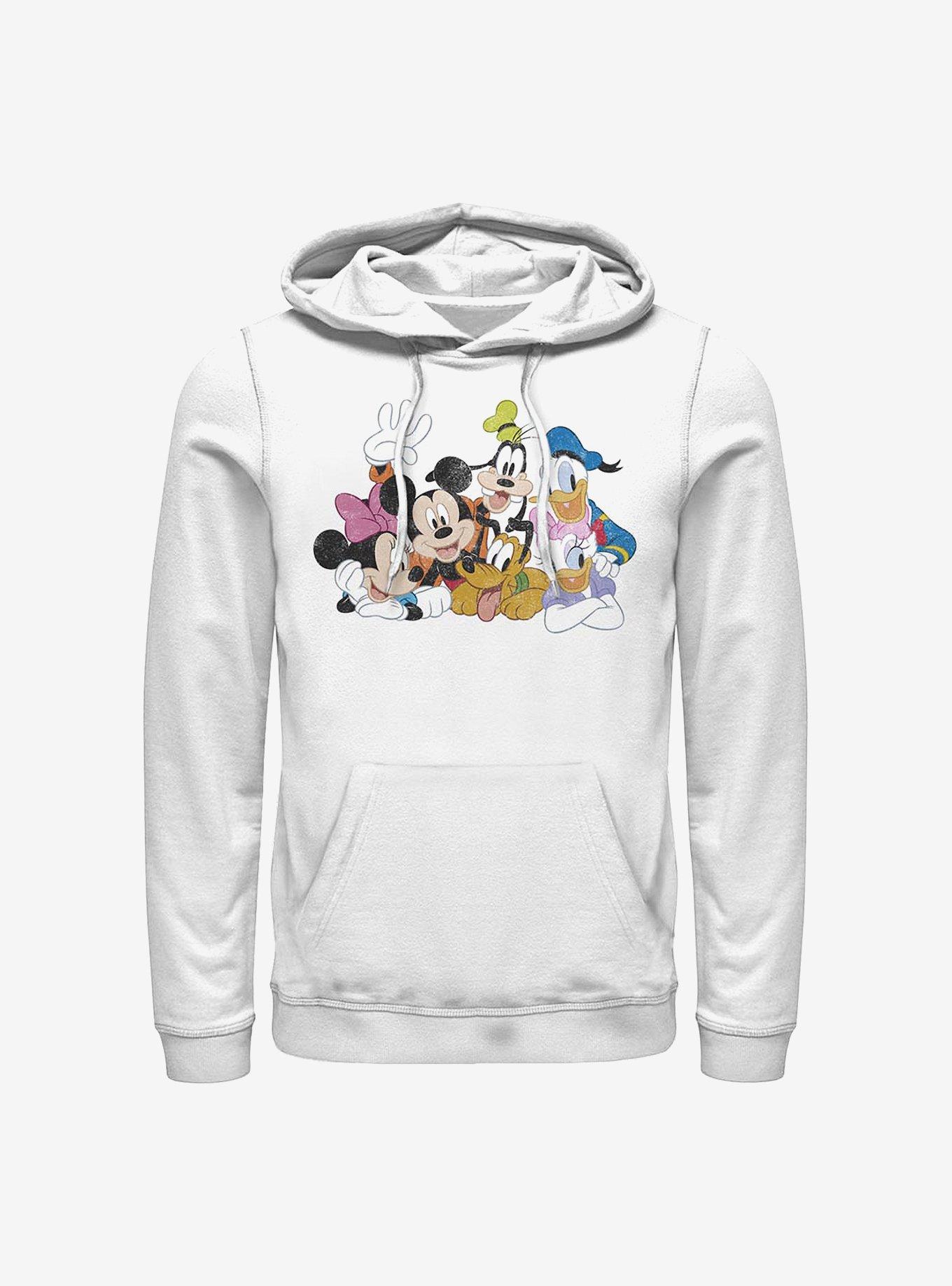 Disney Mickey Mouse And Friends Group Hoodie, WHITE, hi-res
