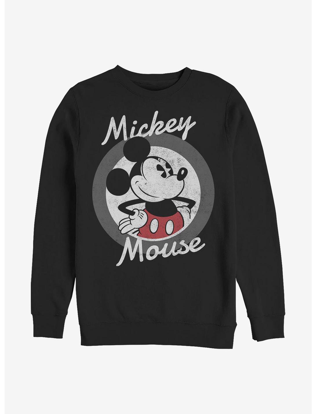 Disney Mickey Mouse Classic Picture Crew Sweatshirt, BLACK, hi-res