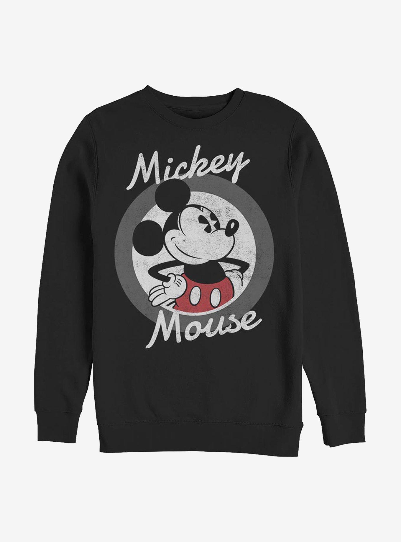 Disney Mickey Mouse Classic Picture Crew Sweatshirt, BLACK, hi-res