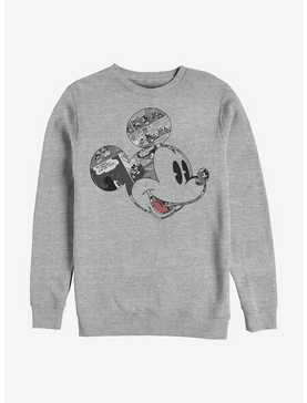 Disney Mickey Mouse Comic Mouse Crew Sweatshirt, , hi-res
