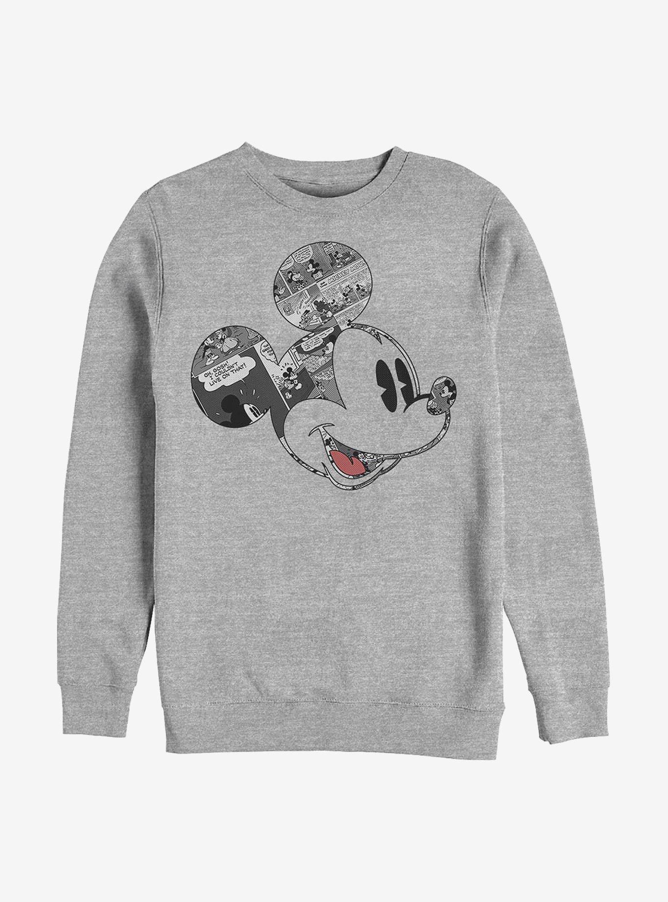 Disney Mickey Mouse Comic Mouse Crew Sweatshirt, , hi-res