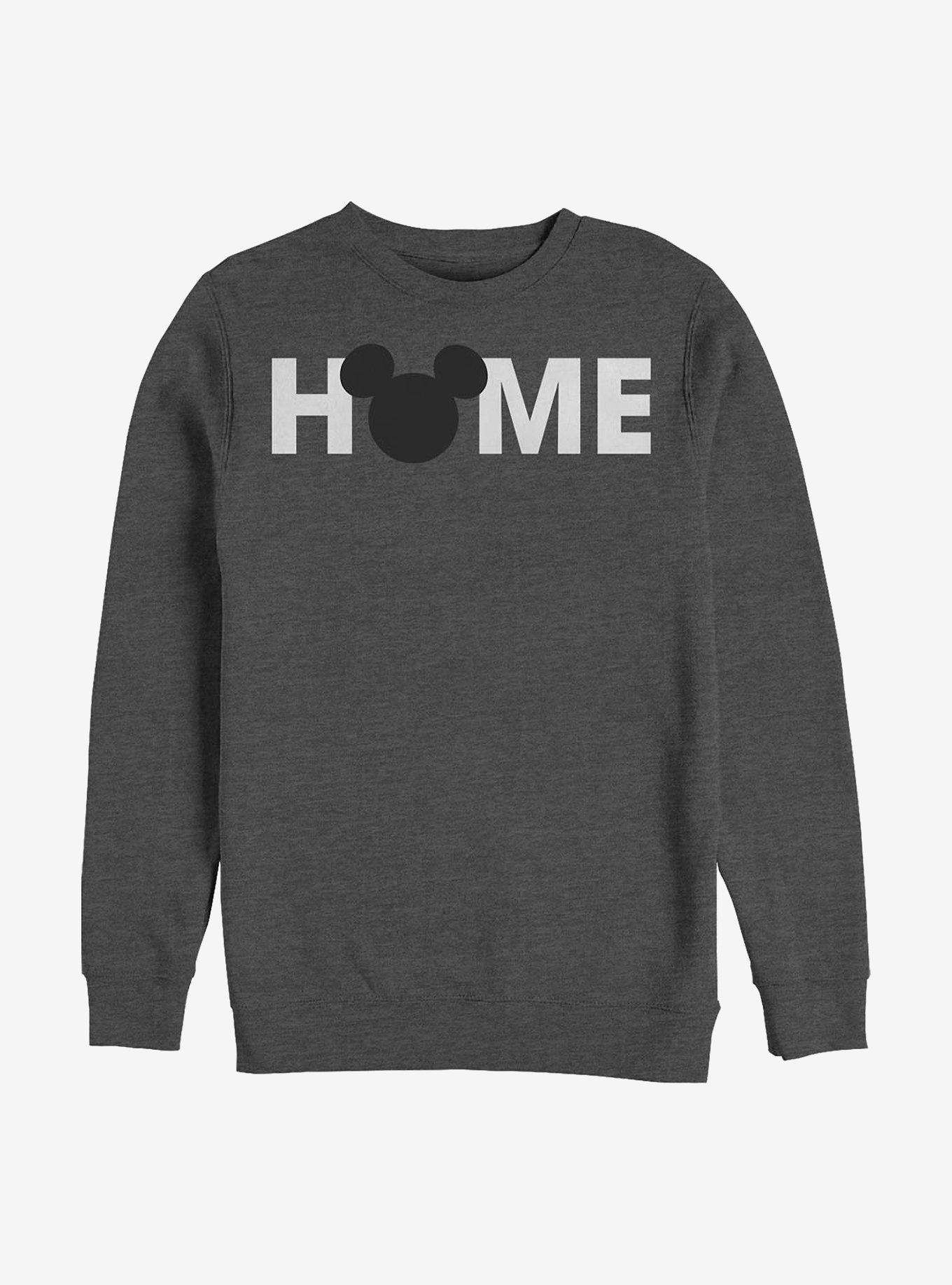 Disney Mickey Mouse Home Crew Sweatshirt, CHAR HTR, hi-res