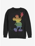 Disney Mickey Mouse Love Is Love Pride Mickey Crew Sweatshirt, BLACK, hi-res