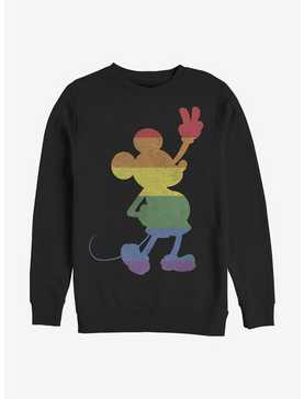 Disney Mickey Mouse Love Is Love Pride Mickey Crew Sweatshirt, , hi-res