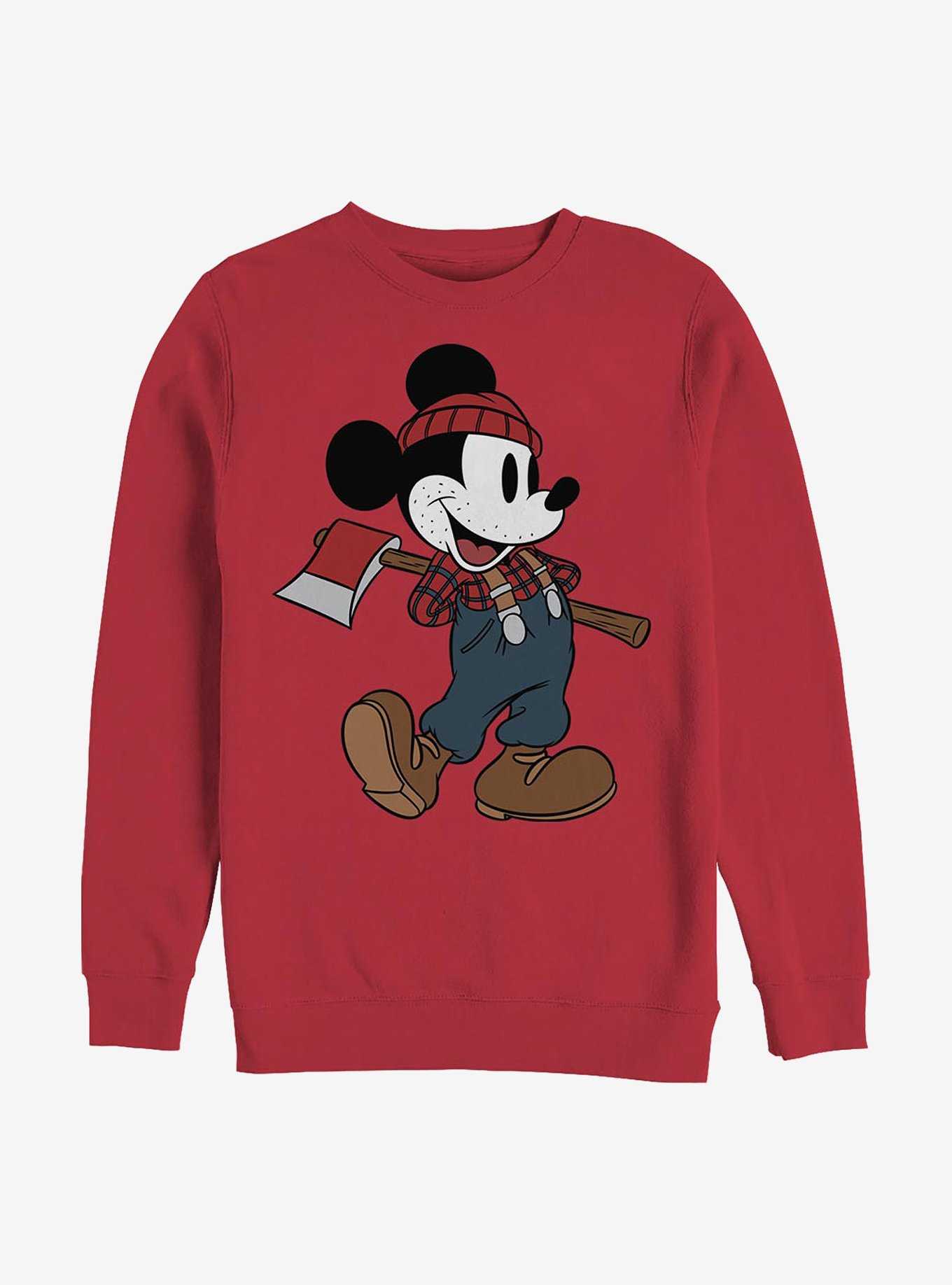 Disney Mickey Mouse Lumberjack Mickey Crew Sweatshirt, , hi-res