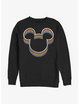 Disney Mickey Mouse Rainbow Ears Crew Sweatshirt, , hi-res