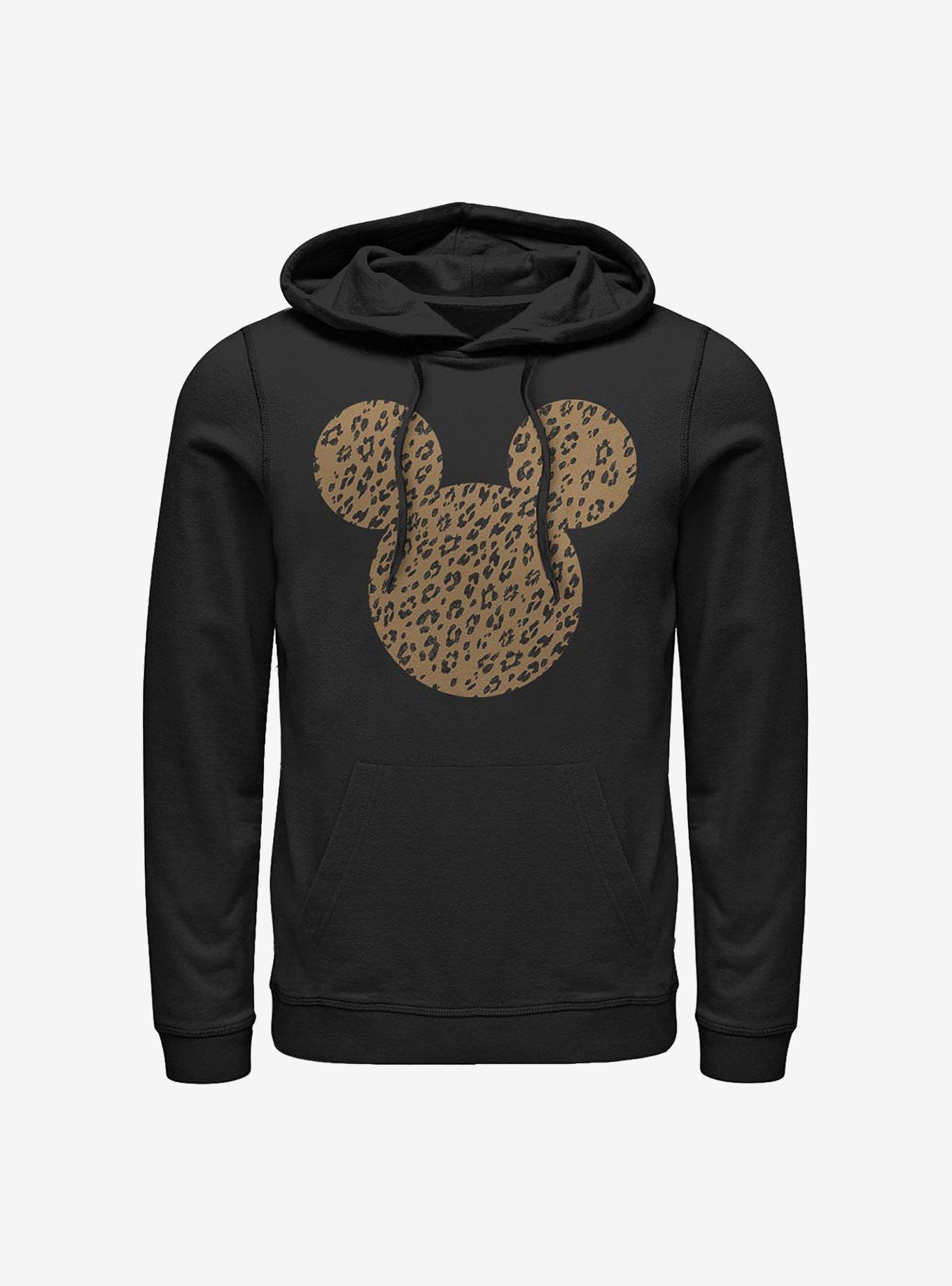 Disney Mickey Mouse Cheetah Mouse Hoodie, BLACK, hi-res