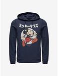 Disney Mickey Mouse Japanese Text Comic Hoodie, NAVY, hi-res