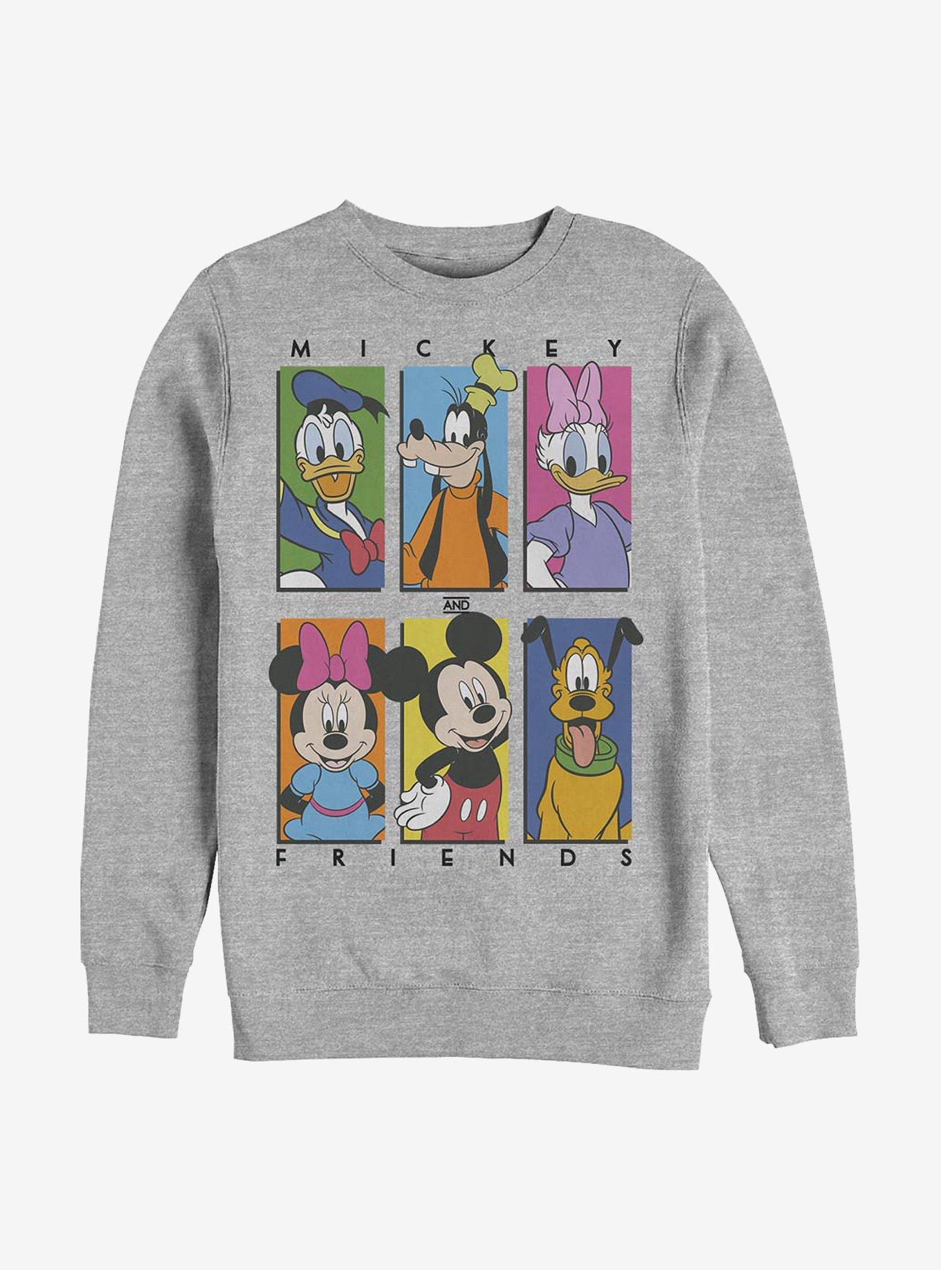 Disney Mickey Mouse And Friends Classic Six Sweatshirt, ATH HTR, hi-res
