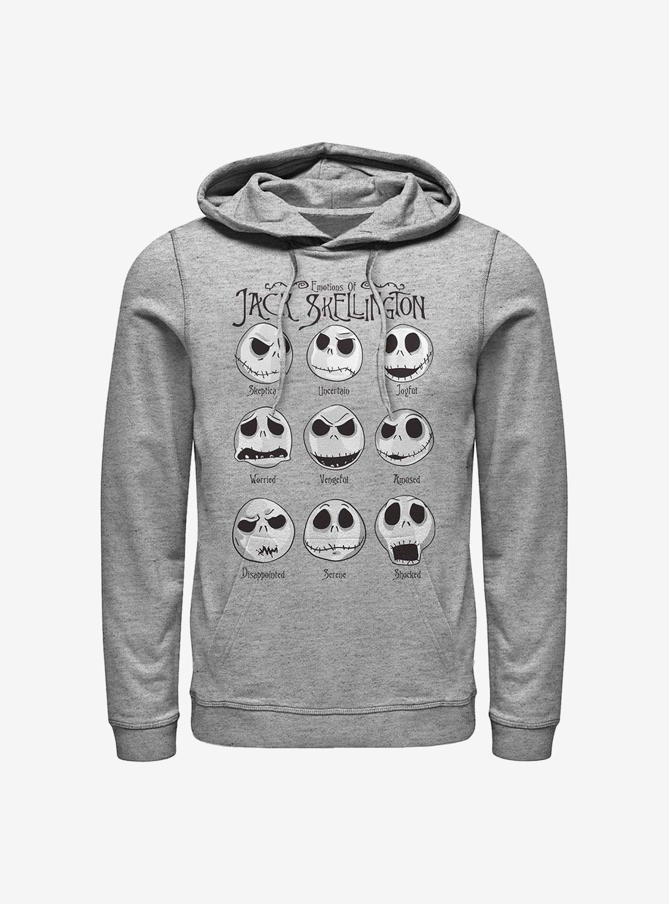Disney The Nightmare Before Christmas Jack Emotions Hoodie, ATH HTR, hi-res