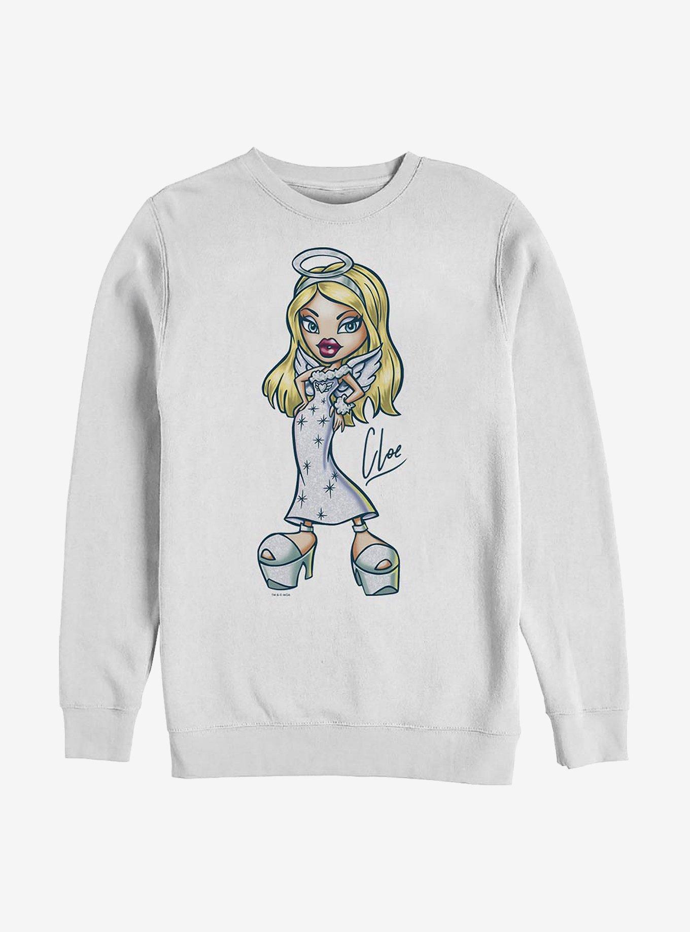 Bratz Angel Cloe Crew Sweatshirt, WHITE, hi-res