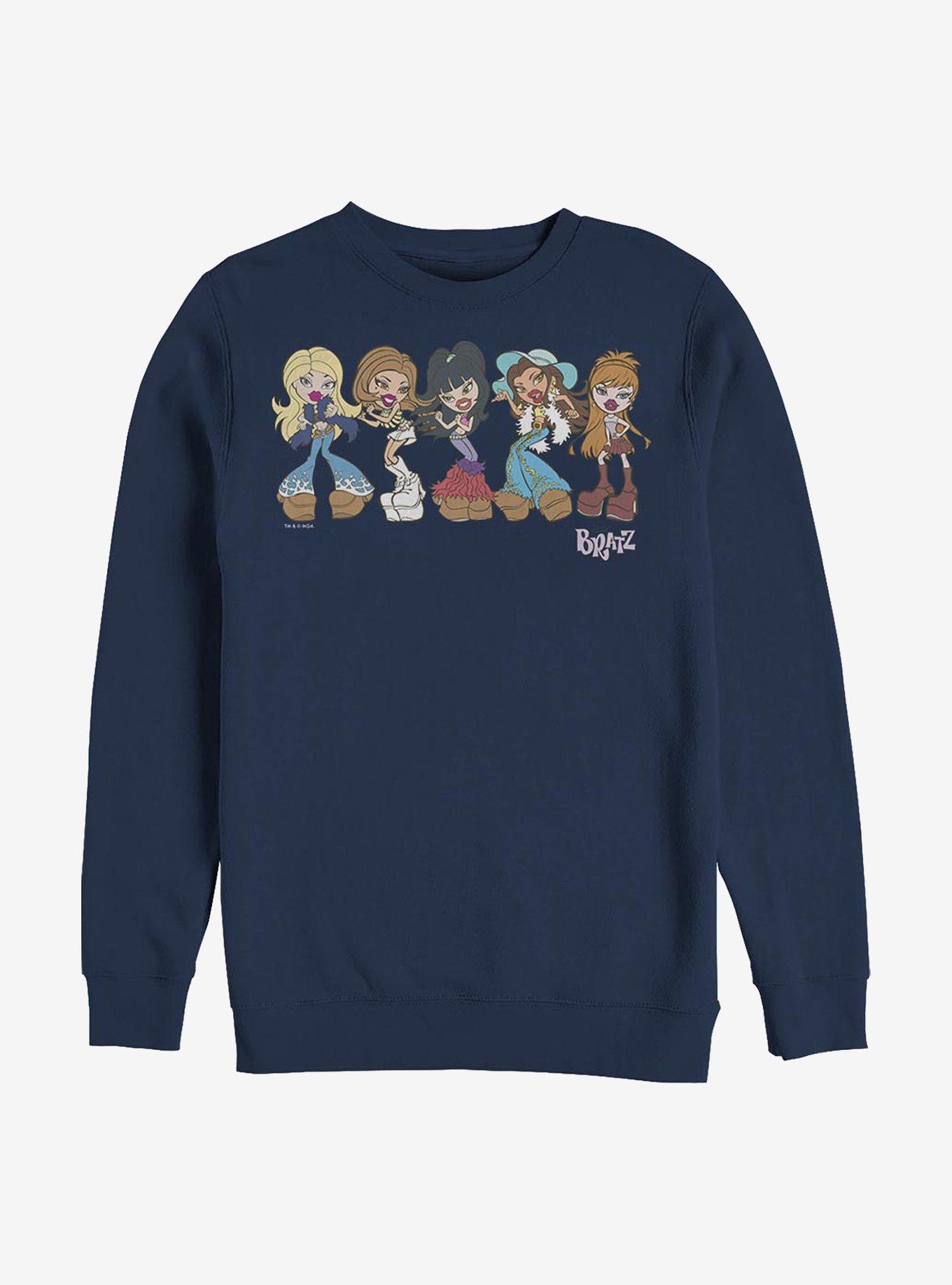 Bratz Funk Girls Crew Sweatshirt, NAVY, hi-res