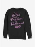 Bratz Passion For Fashion Crew Sweatshirt, BLACK, hi-res
