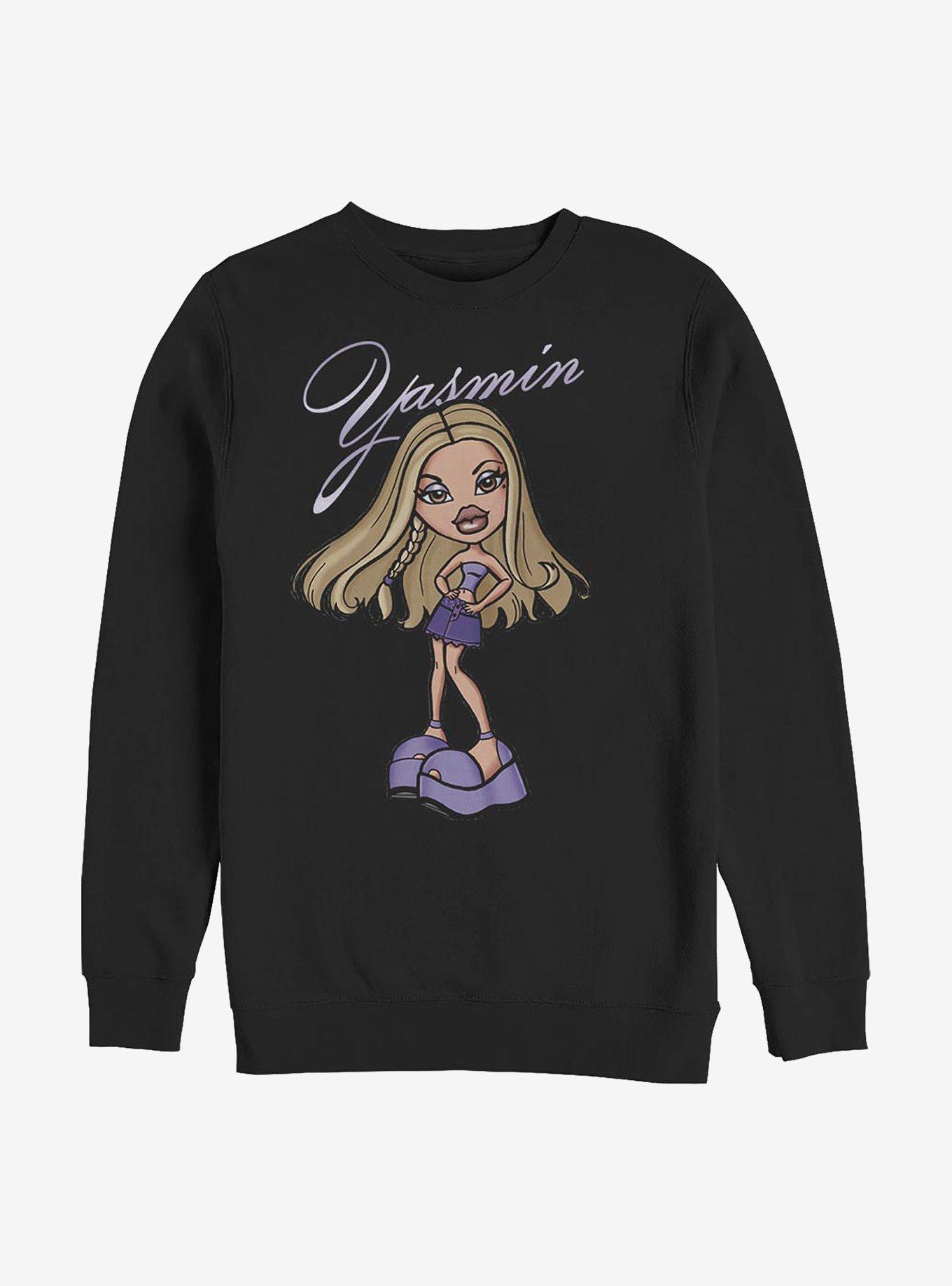 Bratz Yasmin Crew Sweatshirt, BLACK, hi-res