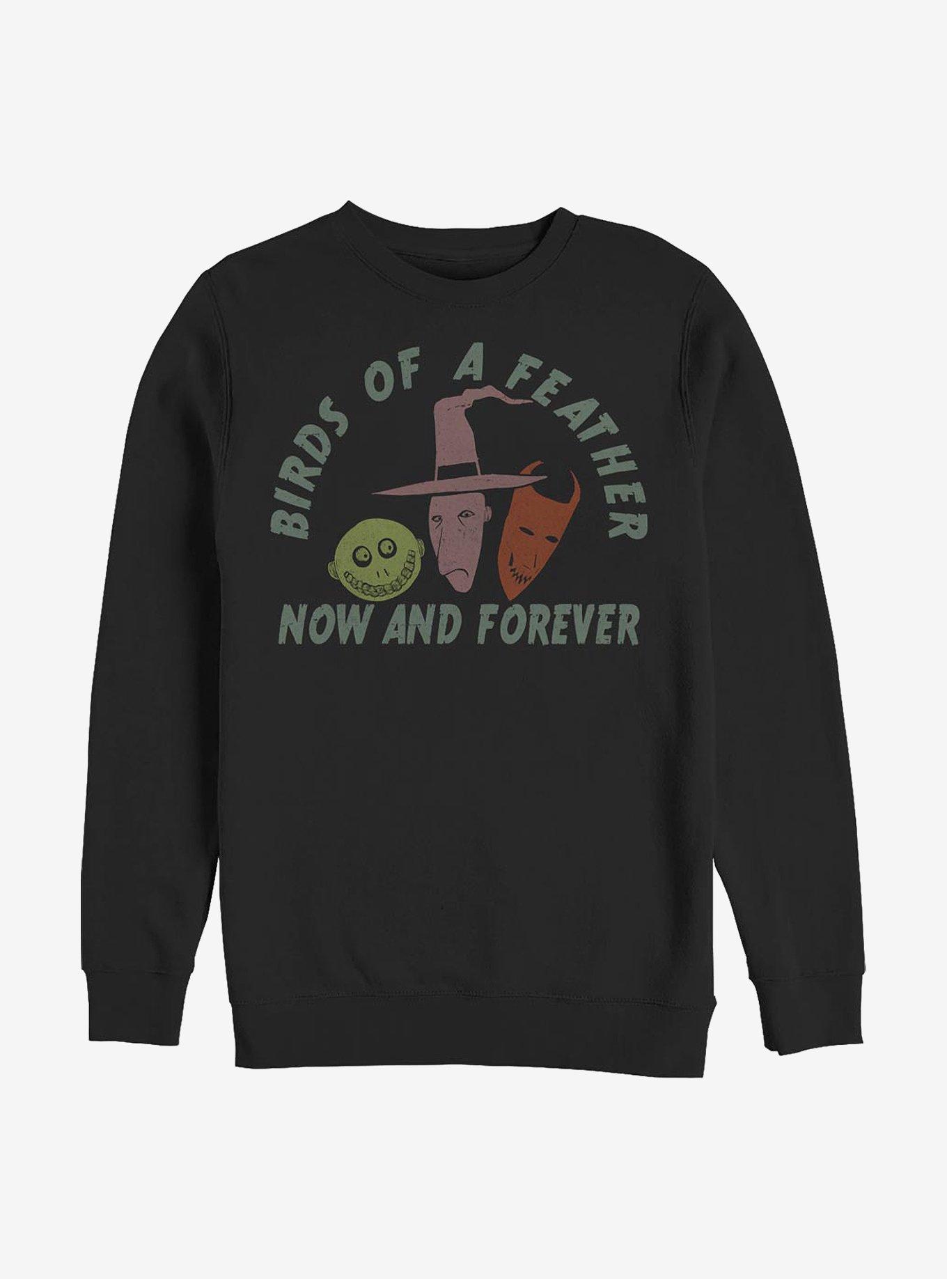 Disney The Nightmare Before Christmas Now And Forever Lock, Shock And Barrel Sweatshirt, BLACK, hi-res