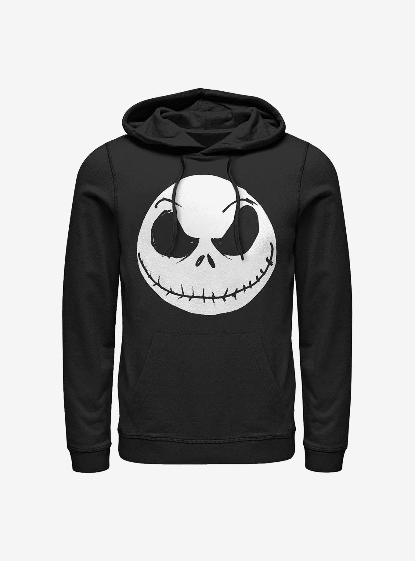 The Nightmare Before Christmas Big Face Jack Hoodie, BLACK, hi-res