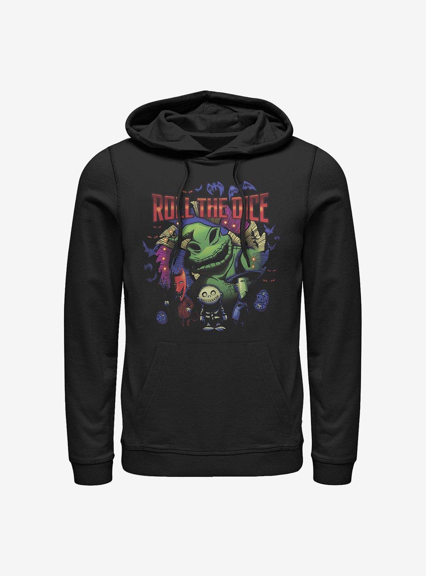 Disney The Nightmare Before Christmas Oogie Boogie Dice Hoodie, BLACK, hi-res