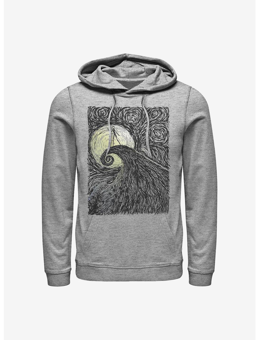 Disney The Nightmare Before Christmas Spiral Hill Hoodie, ATH HTR, hi-res