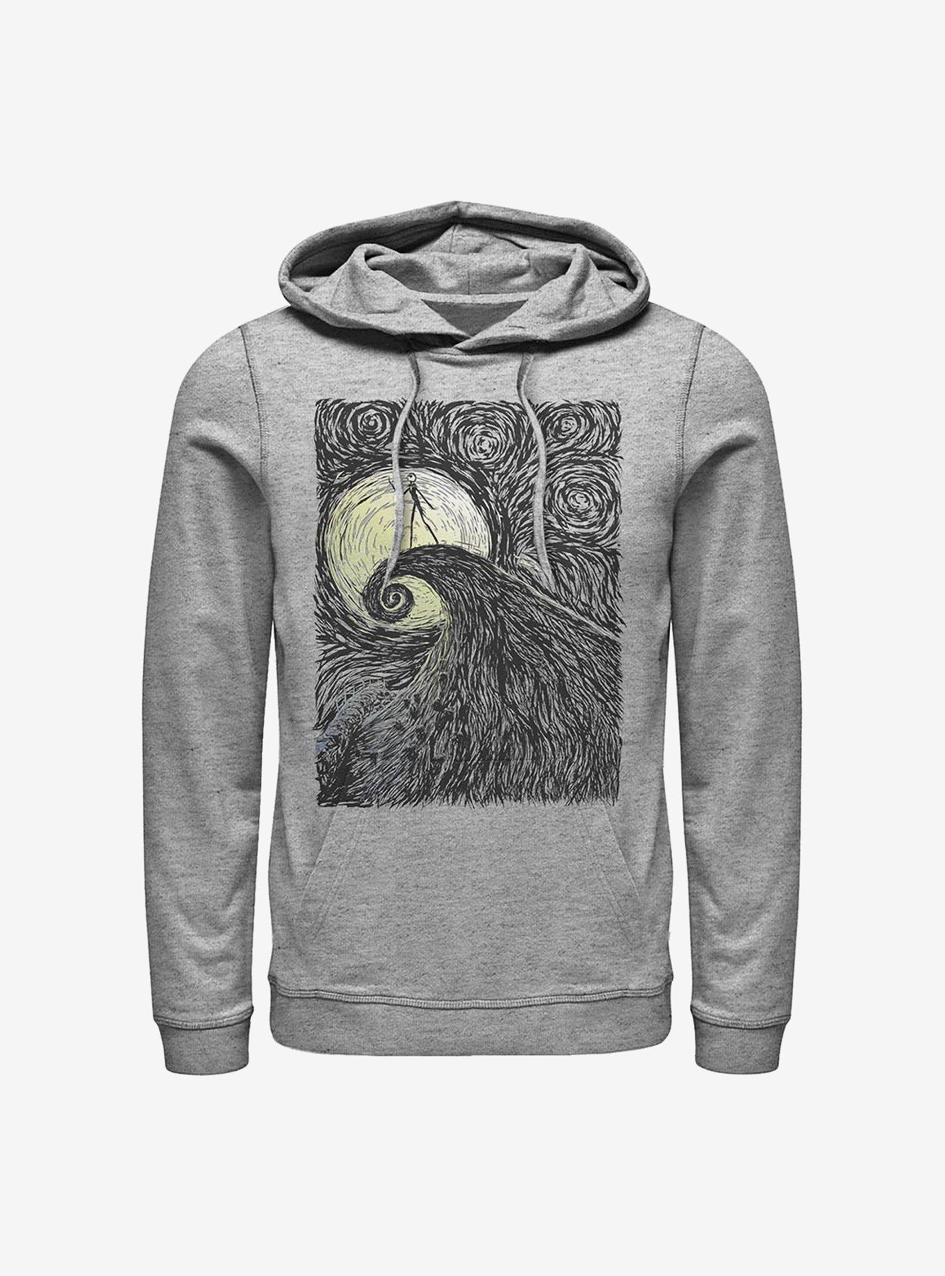 Disney The Nightmare Before Christmas Spiral Hill Hoodie, ATH HTR, hi-res