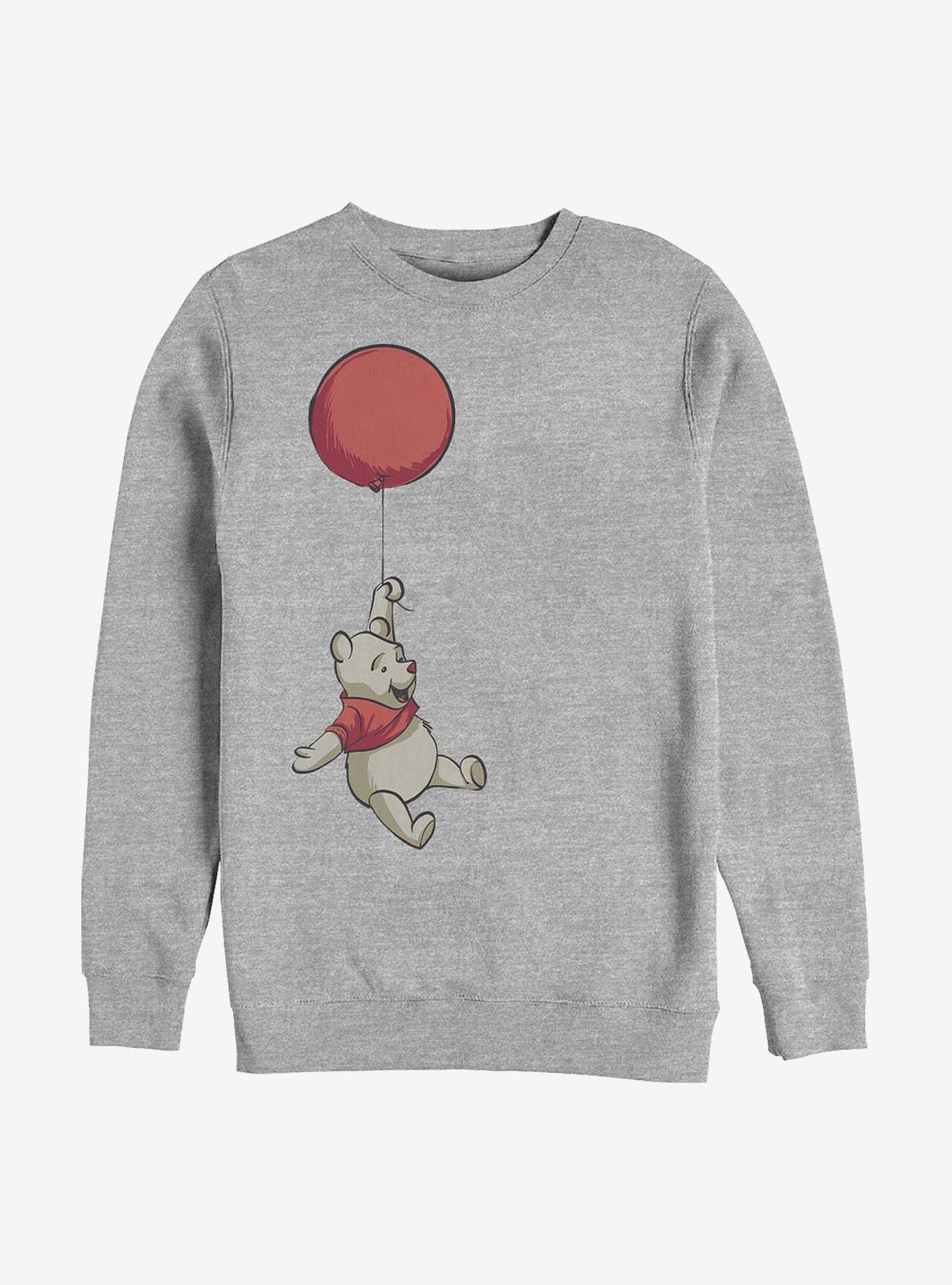 Disney Winnie The Pooh Balloon Winnie Crew Sweatshirt, ATH HTR, hi-res