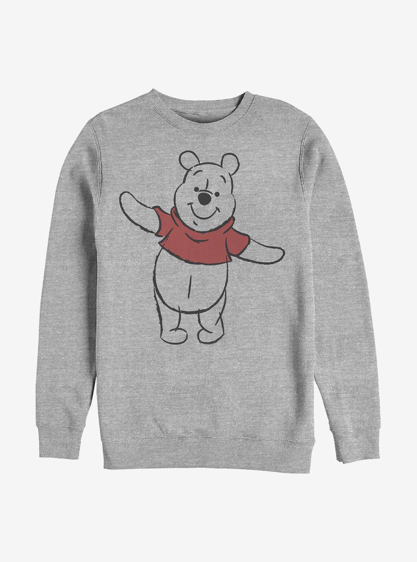 Disney Winnie The Pooh Basic Sketch Pooh Crew Sweatshirt, , hi-res