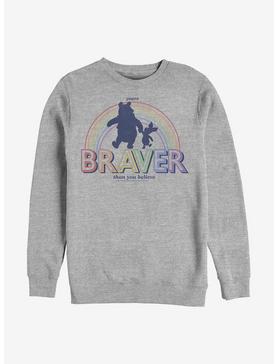 Disney Winnie The Pooh Brave Bear Crew Sweatshirt, , hi-res