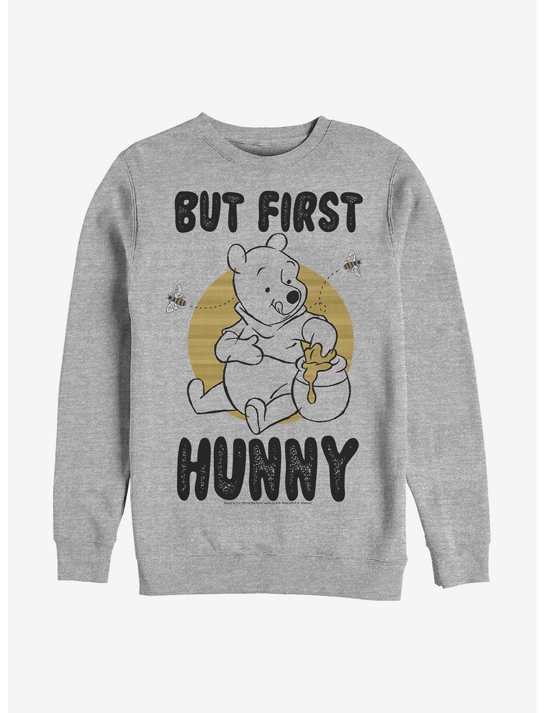 Disney Winnie The Pooh First Hunny Crew Sweatshirt, ATH HTR, hi-res