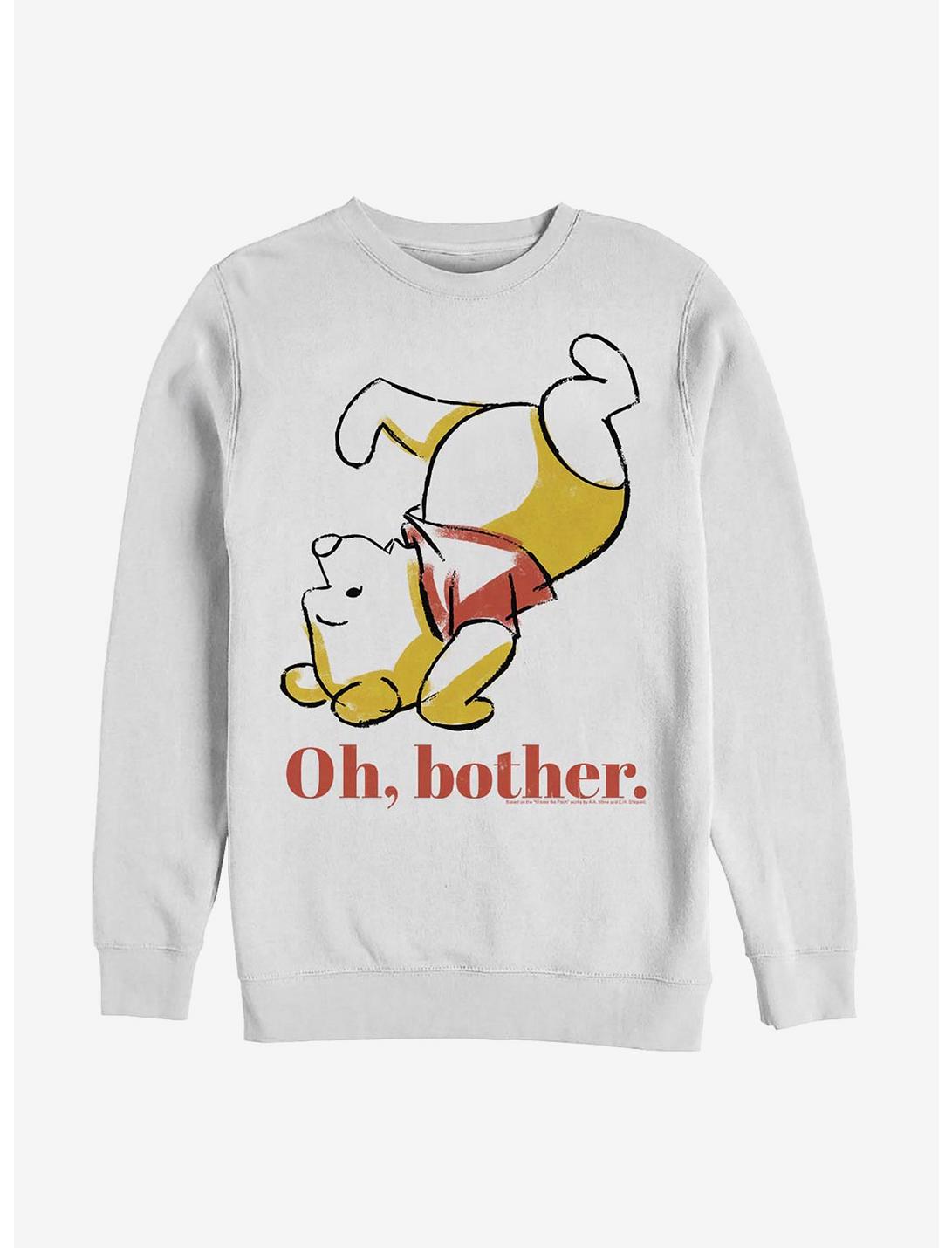 Disney Winnie The Pooh Oh, Bother Crew Sweatshirt, WHITE, hi-res