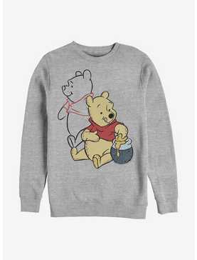 Disney Winnie The Pooh Line Art Crew Sweatshirt, , hi-res