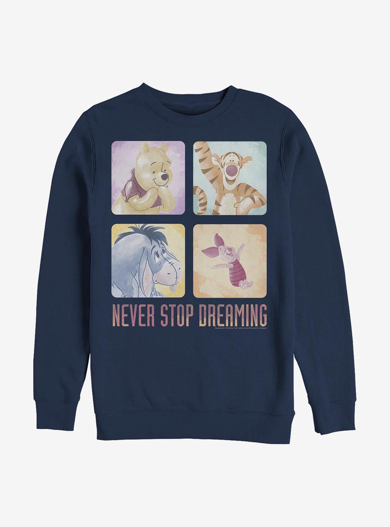 Disney Winnie The Pooh Never Stop Dreaming Sweatshirt, NAVY, hi-res