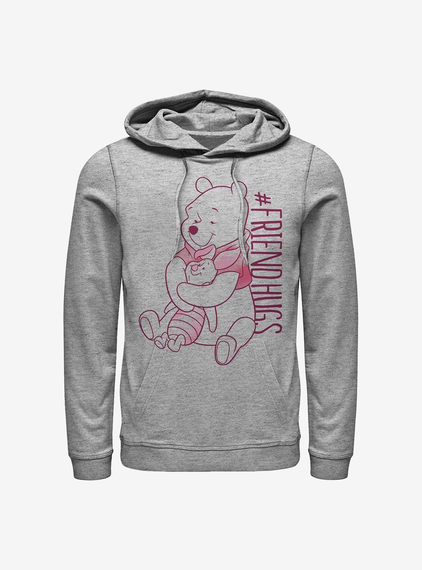 Disney Winnie The Pooh Piglet Pooh Hugs Hoodie, ATH HTR, hi-res