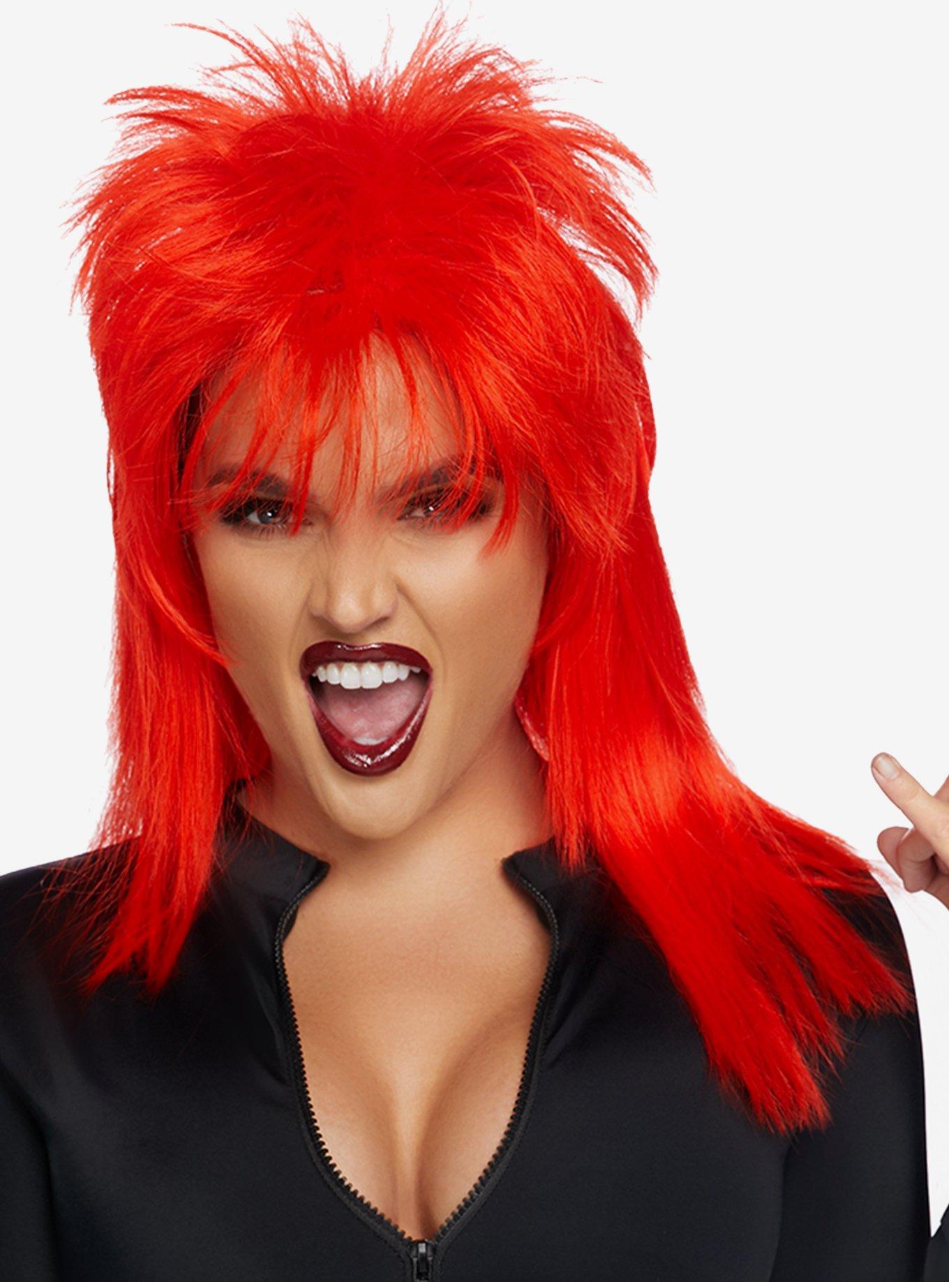 Rockstar Wig Red, , hi-res