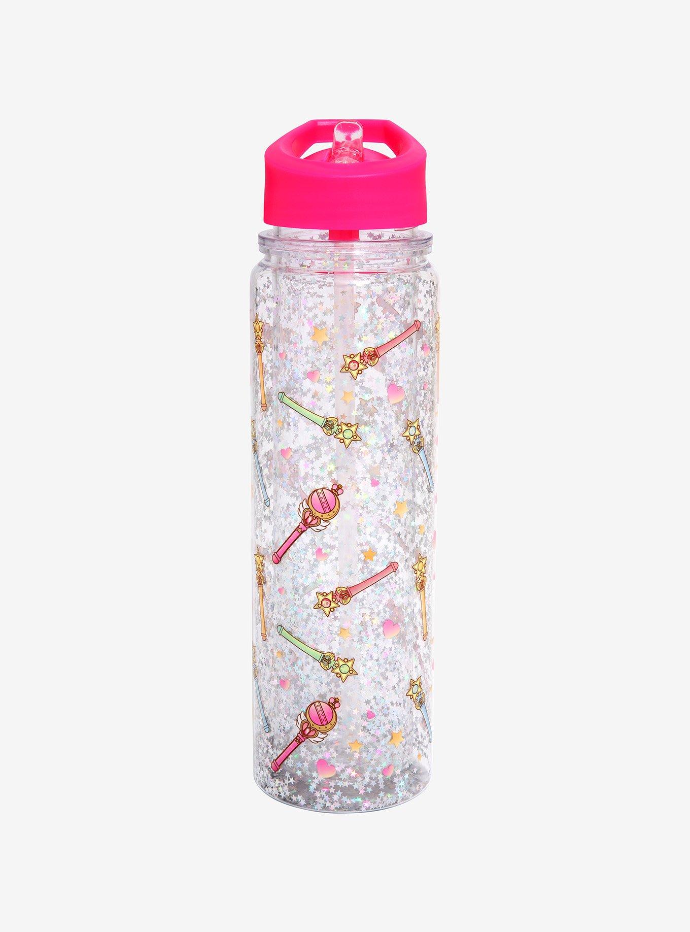 Sailor Moon Wands Glitter Water Bottle BoxLunch
