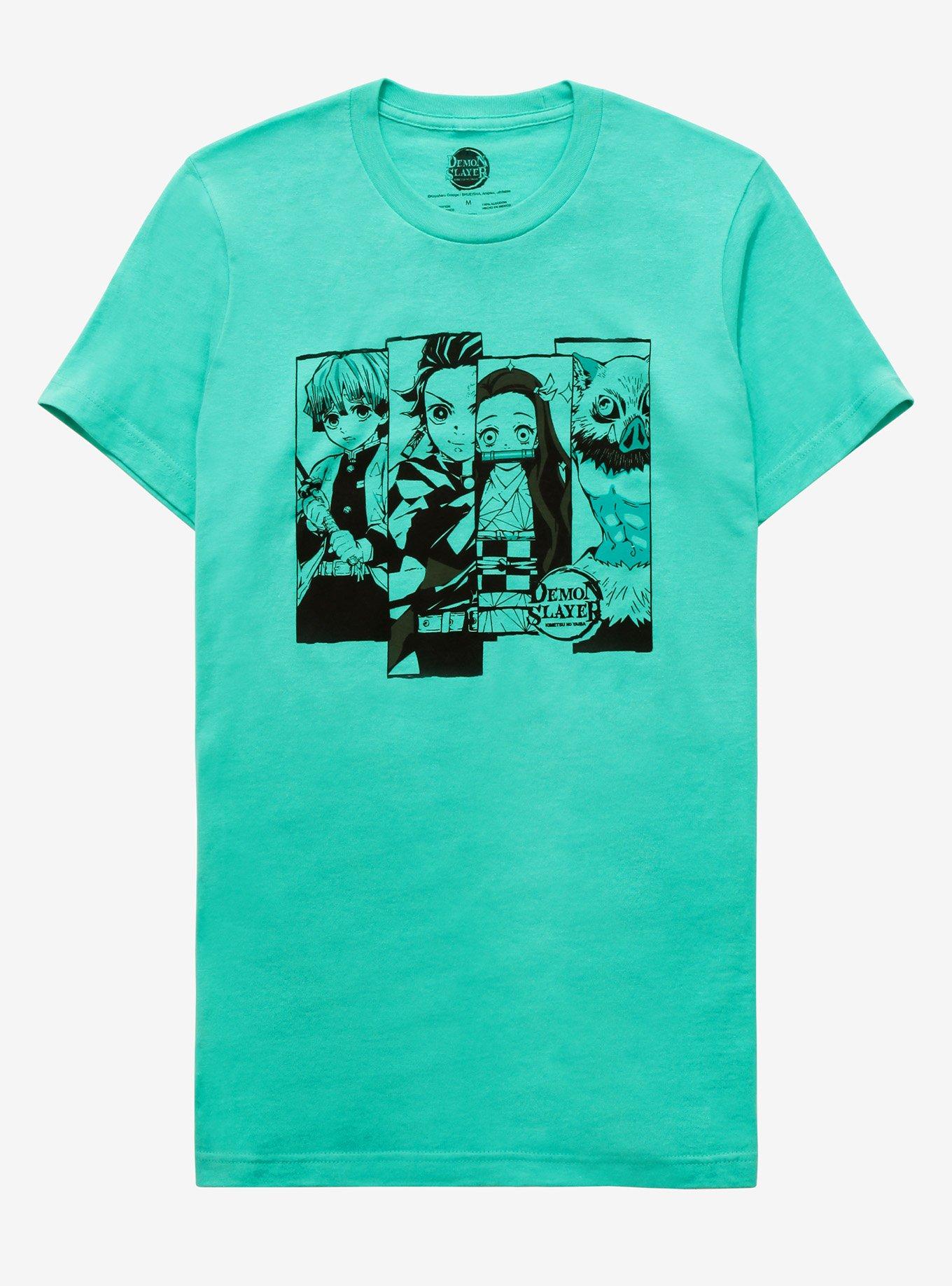 Demon Slayer: Kimetsu no Yaiba Character Pillars women's T-Shirt - BoxLunch Exclusive, MINT, hi-res