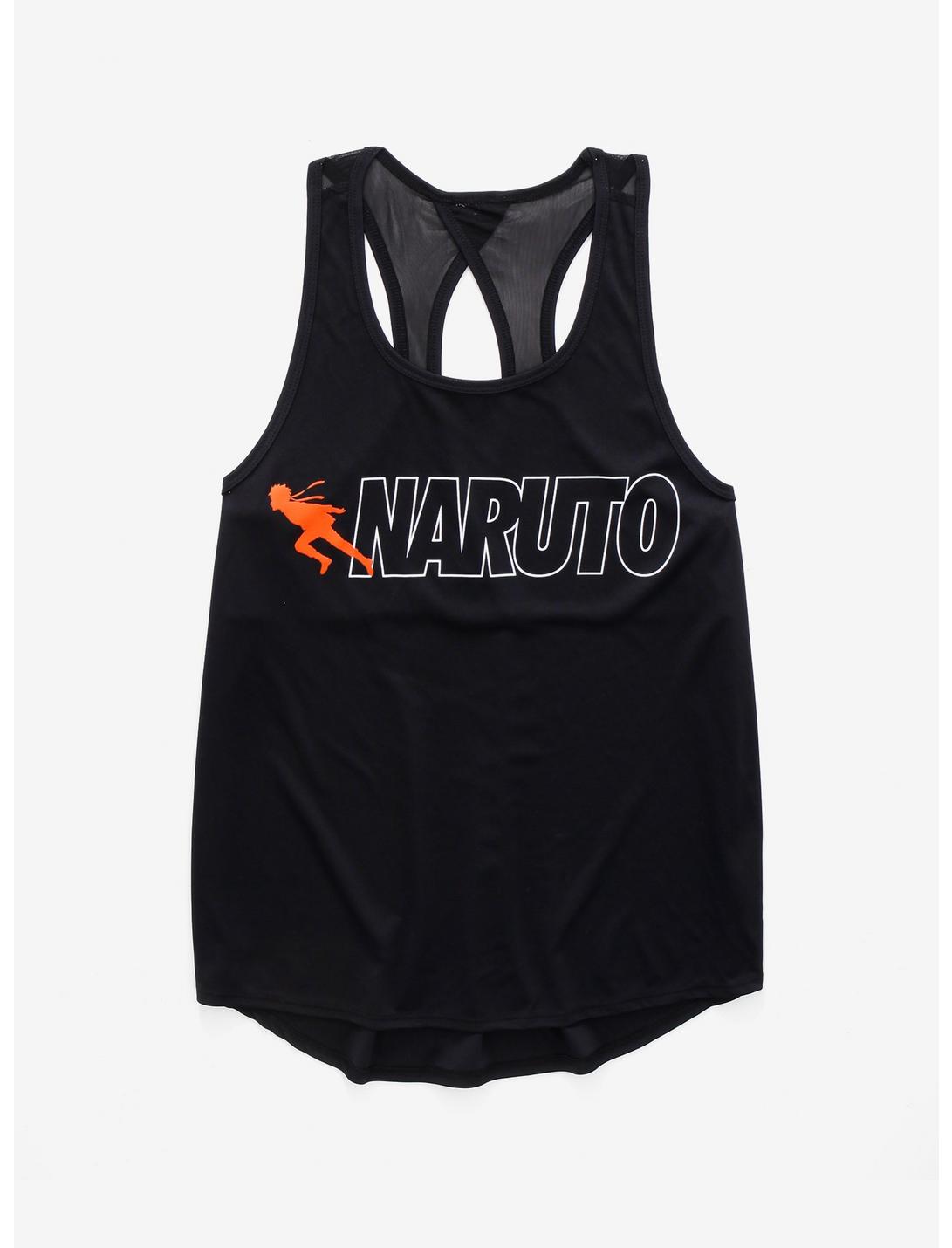Naruto Running Athletic Women's Tank Top - BoxLunch Exclusive, BLACK, hi-res