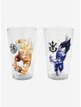 Dragon Ball Z Goku & Vegeta Monochrome Pint Glass Set, , hi-res