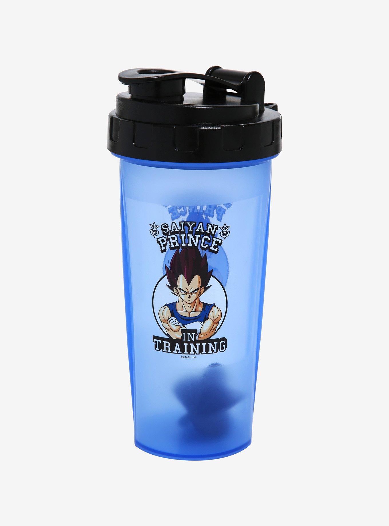 Dragon Ball Z Blue Vegeta Shaker Bottle 20 oz Best Portable Pre Workou –  BABACLICK