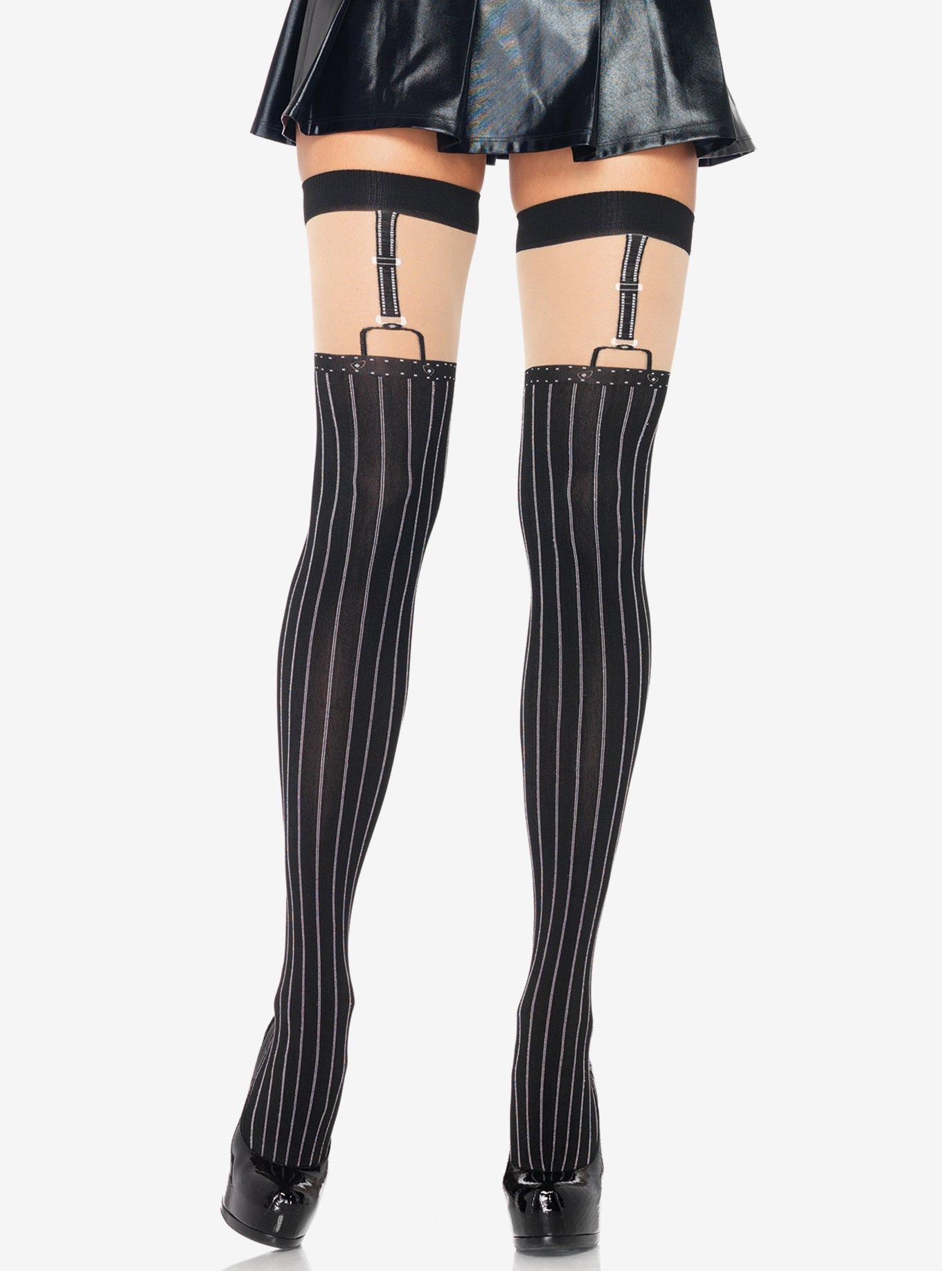 Hot Topic Black Opaque Tights