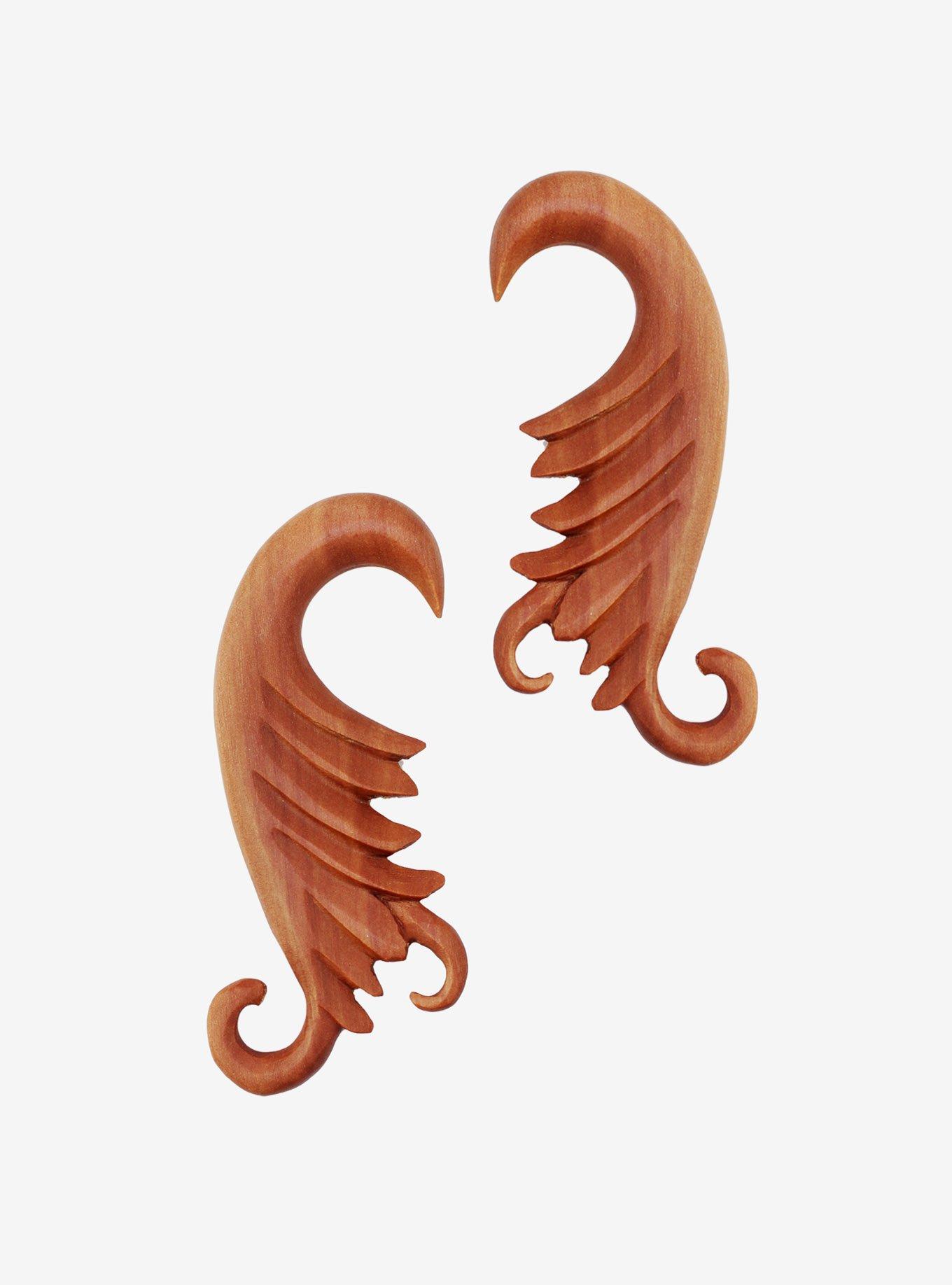 Wood Wing Hanger 2 Pack, BROWN, hi-res