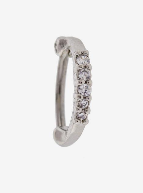 16G Steel CZ Rook Clicker | Hot Topic