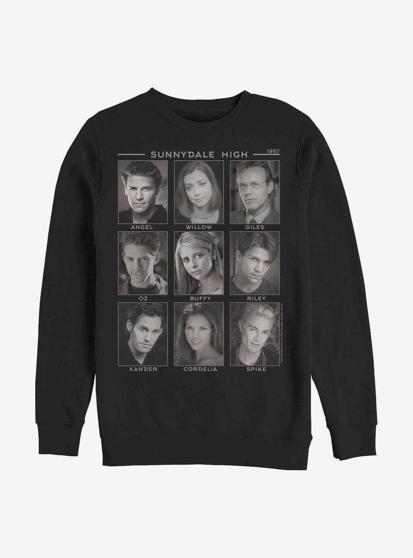 Buffy The Vampire Slayer Sunnydale High Crew Sweatshirt, BLACK, hi-res