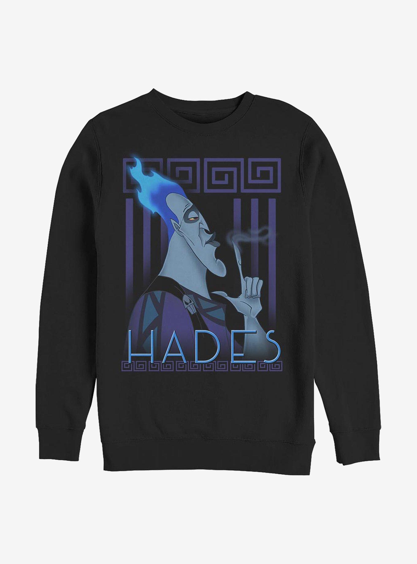 Disney Hercules Hades Finger Smoke Crew Sweatshirt