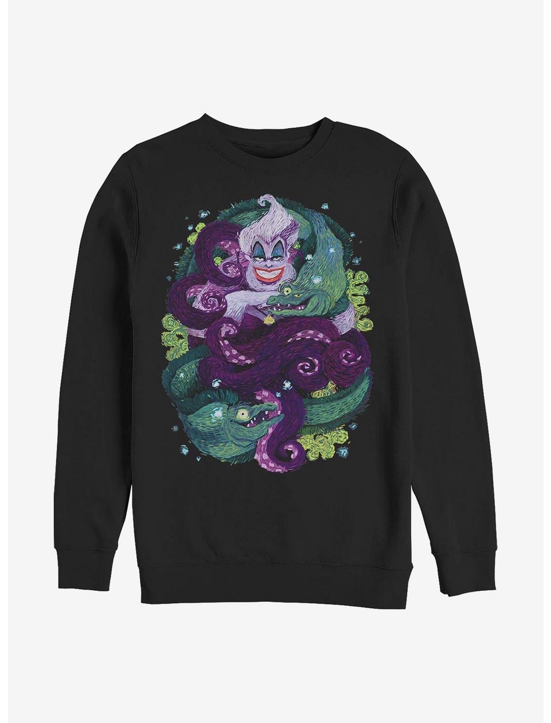 Disney The Little Mermaid Starry Seas Crew Sweatshirt, BLACK, hi-res
