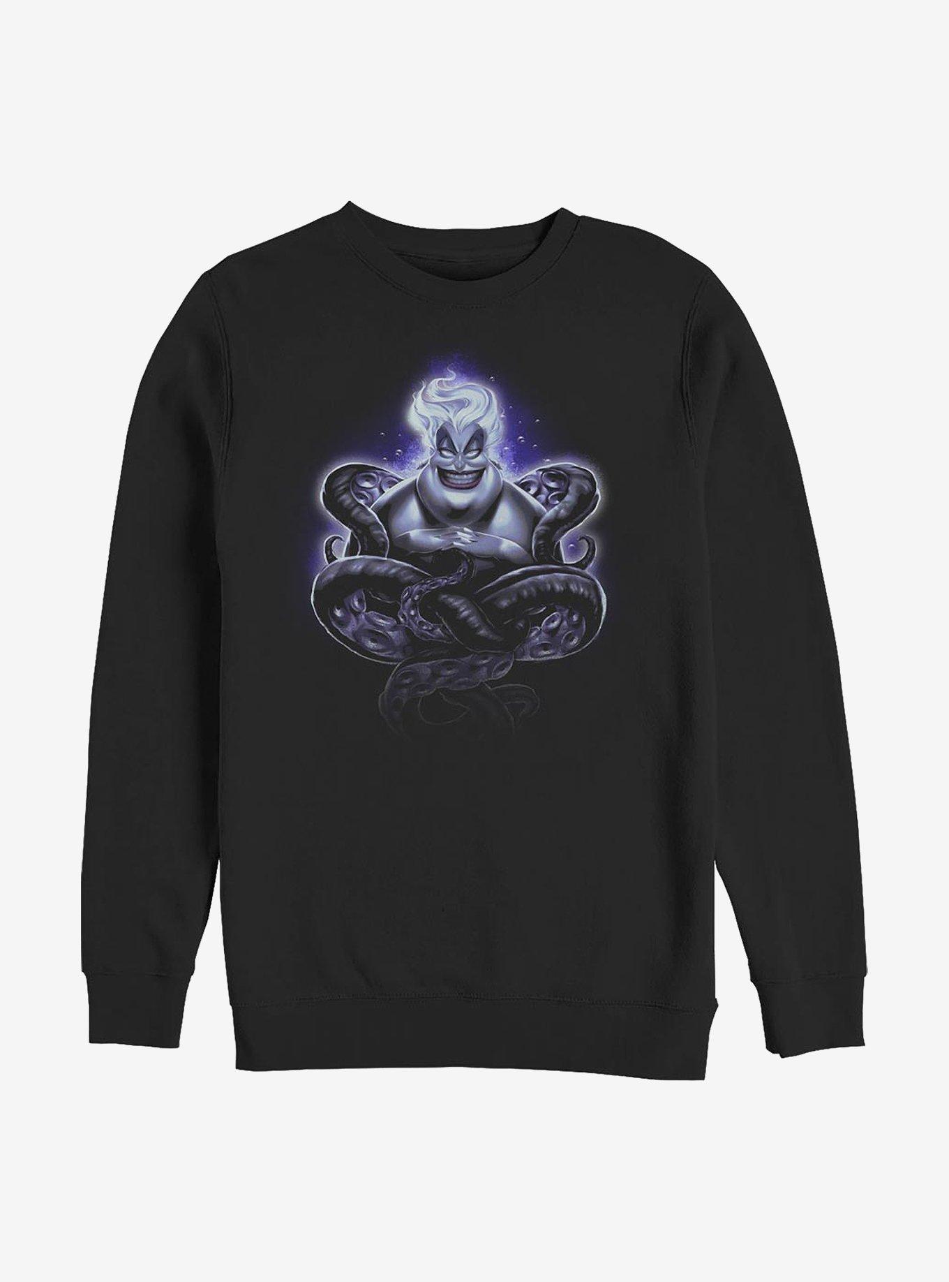 Disney The Little Mermaid Ursula Crew Sweatshirt, BLACK, hi-res